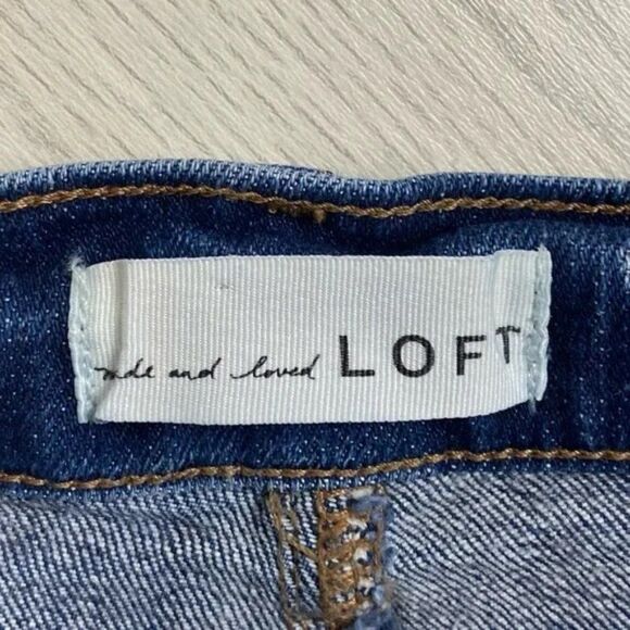 Loft | High Waist Straight Crop Jeans Size 31 / 12 - Picture 7 of 10